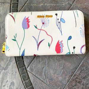 Miu Miu medium/large zip around wallet